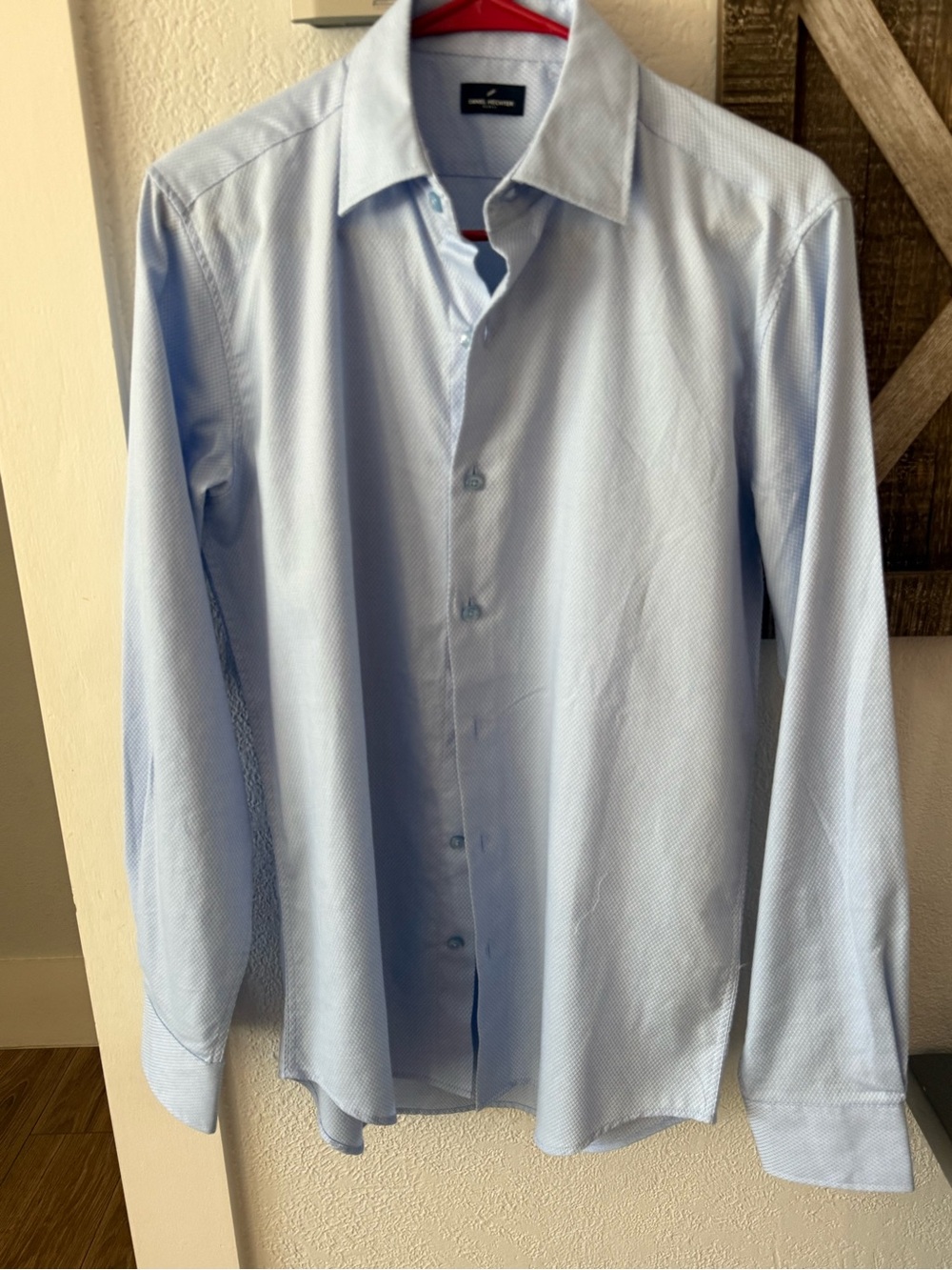 Daniel Hechter Light Blue Men's Dress Shirt - Long Sleeve